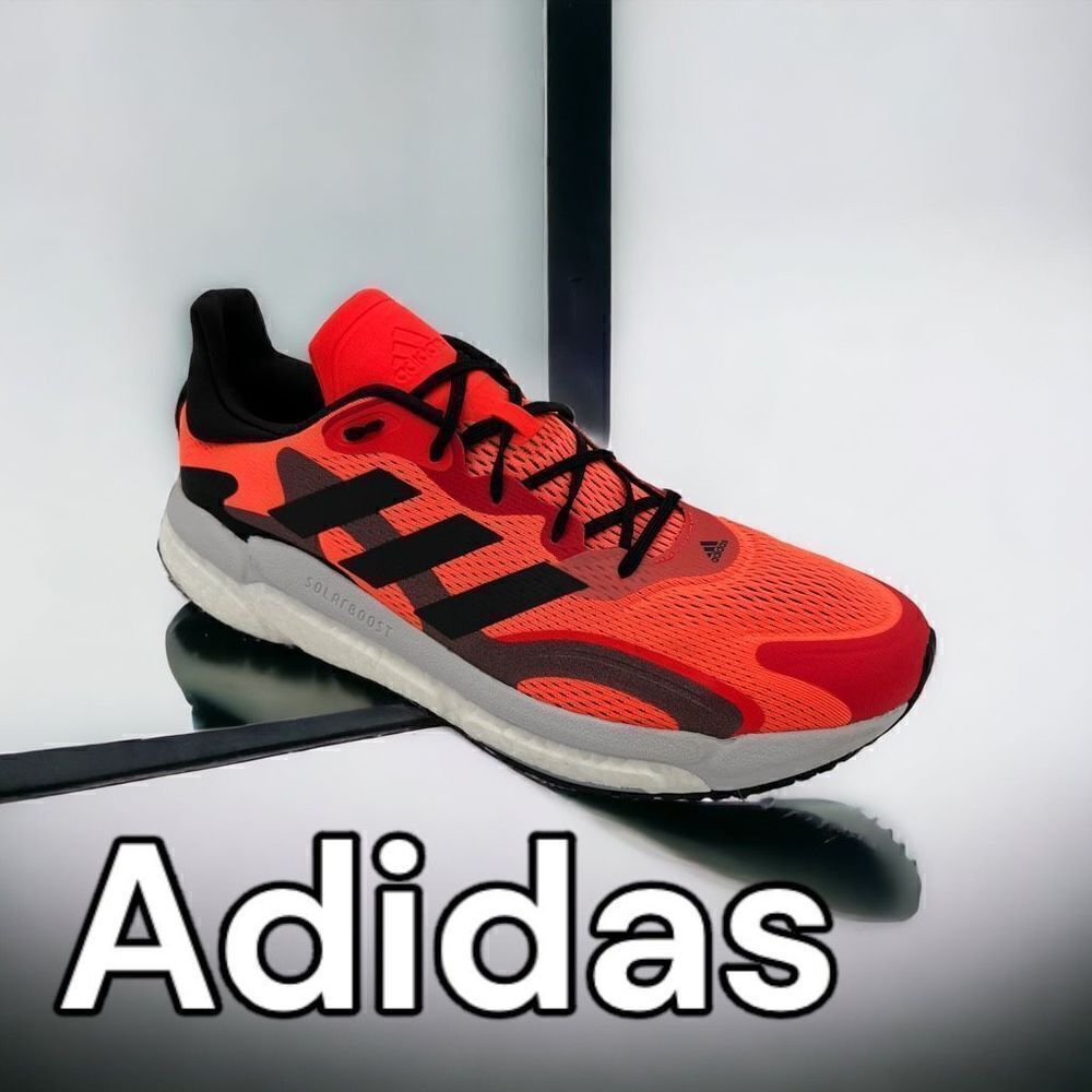 adidas SOLARBOOST 3 Shoes - Solar Red | Men's 13 running training Neon